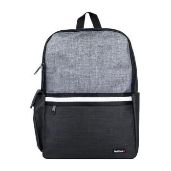 Mochila TechZone Glad B - 15.6" - Gris con Negro - TZ21LBP01-B