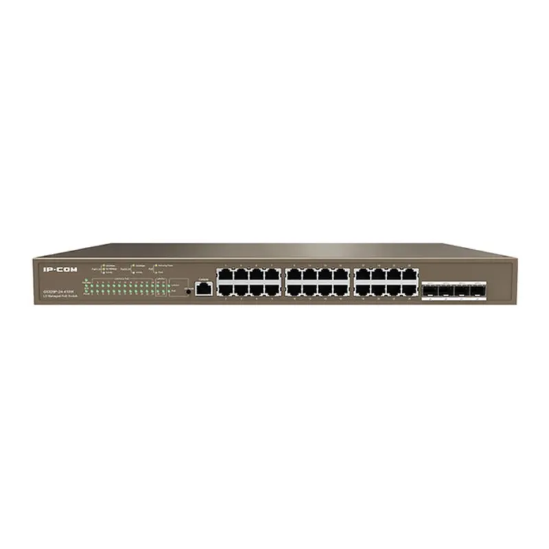 Switch IPCom G5328P-24-410W - Gigabit Ethernet - 24 Puertos PoE - 4 SFP - Gestionado - G5328P-24-410W