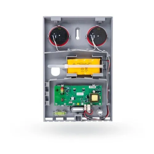 Parte inferior con la electrónica de Sirena Jablotron JA-111A-BASE-RB - Tipo Bus - Exterior - IP44 - Hasta 110dB/m - JA-111A-BASE-RB
