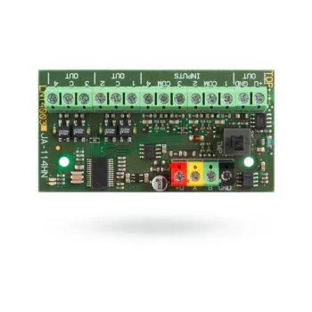 Módulo BUS Jablotron JA-114HN - Cuatro Entradas/Salidas - Ajustables a resistencia EO - Máxima longitud de 100m - JA-114HN