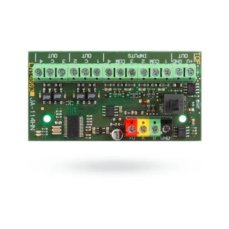 Módulo BUS Jablotron JA-114HN - Cuatro Entradas/Salidas - Ajustables a resistencia EO - Máxima longitud de 100m - JA-114HN