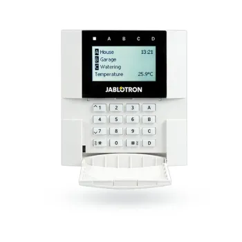 Teclado Jablotron JA-150E - LCD - Inalámbrico - Lector RFID - Interior - JA-150E