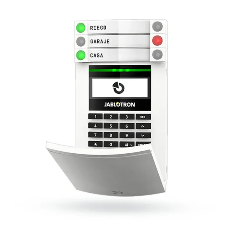 Módulo de acceso Jablotron JA-154E - LCD - Inalámbrico - Bidireccional - Con Teclado - Lector RFID - JA-154E