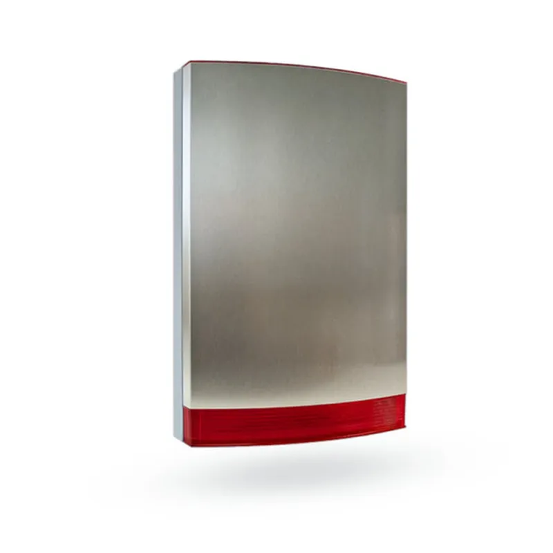 Parte inferior con la electrónica de Sirena Jablotron JA-163A-BASE-RB - Inalámbrica - Exterior - IP44 - Hasta 300 m - Alimentada por Batería de litio de tipo BAT-100A - JA-163A-BASE-RB