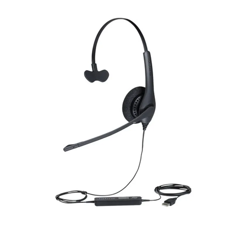 Diadema Jabra BIZ 1500 Mono - Alámbrico - USB - Micrófono - Negro - 1553-0159