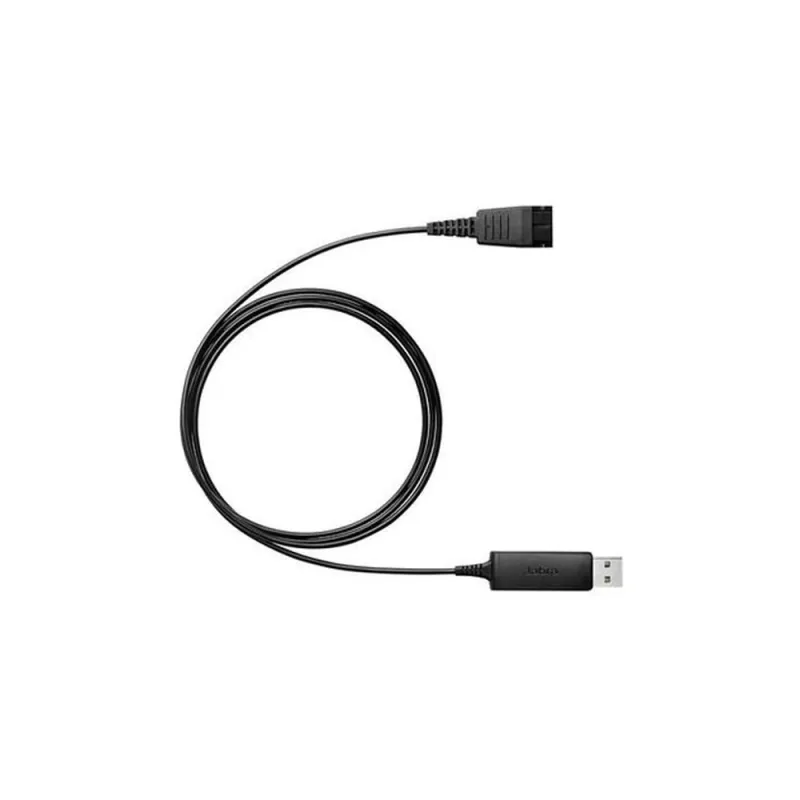 Adaptador para Auriculares Jabra Link 230 - Desconexión Rápida a USB (m) - Compatible con Jabra QD - Negro - 230-09