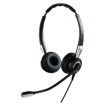 Diadema Jabra BIZ 2400 II Duo UNC - Alámbrico - QD - Micrófono - Negro - 2409-720-209