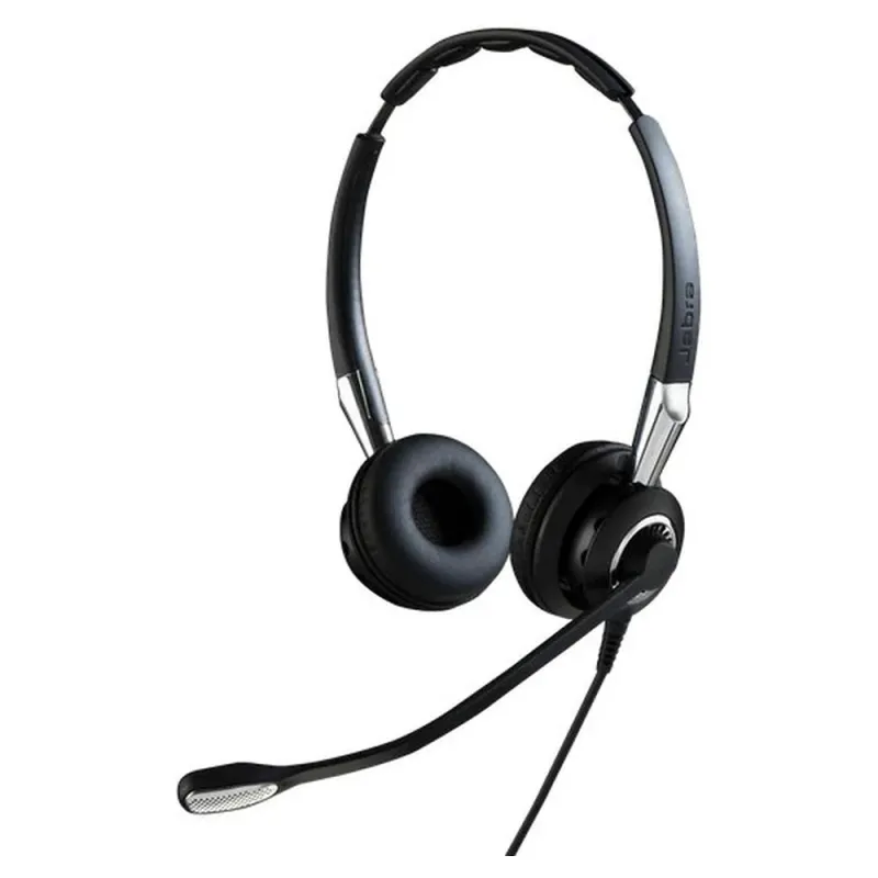 Diadema Jabra BIZ 2400 II Duo UNC - Alámbrico - QD - Micrófono - Negro - 2409-720-209