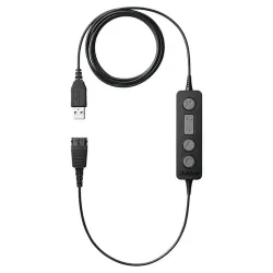 Adaptador para Auriculares Jabra Link 260 - USB (m) a Desconexión Rápida (m) - Compatible con Jabra QD - Negro - 260-09 Adaptador para Auriculares Jabra Link 260 - USB (m) a Desconexión Rápida (m) - Compatible con Jabra QD - Negro - 260-09