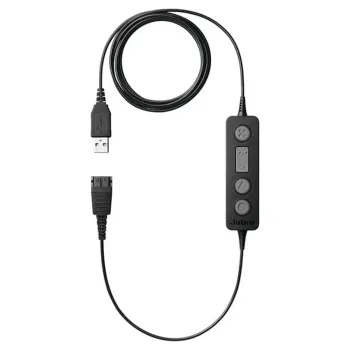 Adaptador para Auriculares Jabra Link 260 - USB (m) a Desconexión Rápida (m) - Compatible con Jabra QD - Negro - 260-09