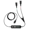 Cable de audio Jabra Link 265 - USB/QD - Negro - 265-09