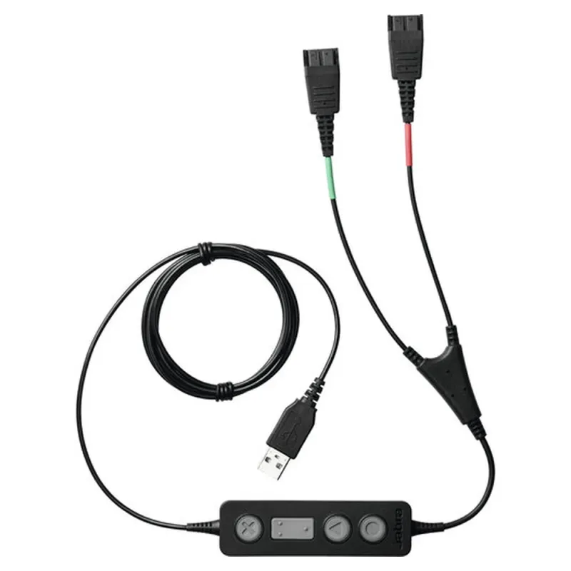 Cable de audio Jabra Link 265 - USB/QD - Negro - 265-09