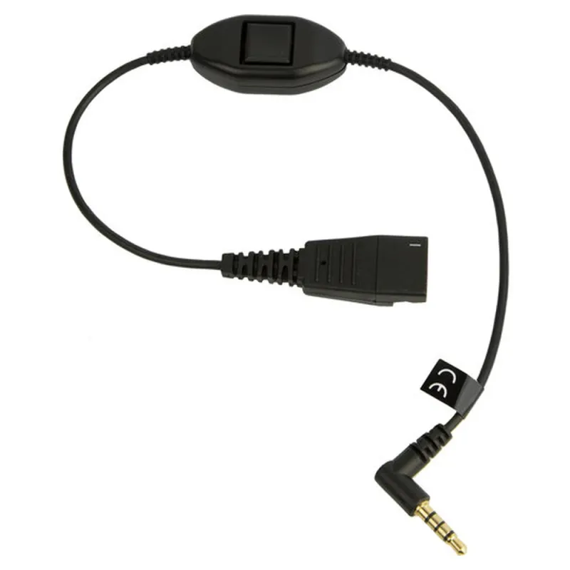 Adaptador Jabra 8800-00-103 - QD a 3.5 mm - Con Push-to-talk - Para Smartphones - MOBILE-QD-35MM-S