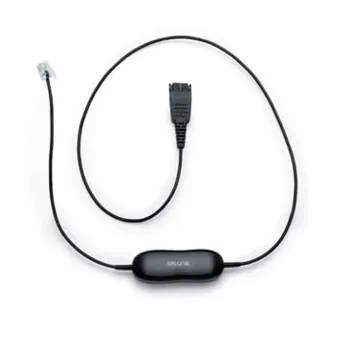 Cable para Audifonos Jabra Gn1216 - RJ-9 Macho a QD Macho - Jabra Gn 2000/Gn2000/Biz 2400/2400 3in1/Gn2000 - 88001-03