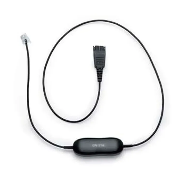 Cable para Audifonos Jabra Gn1216 - RJ-9 Macho a QD Macho - Jabra Gn 2000/Gn2000/Biz 2400/2400 3in1/Gn2000 - 88001-03