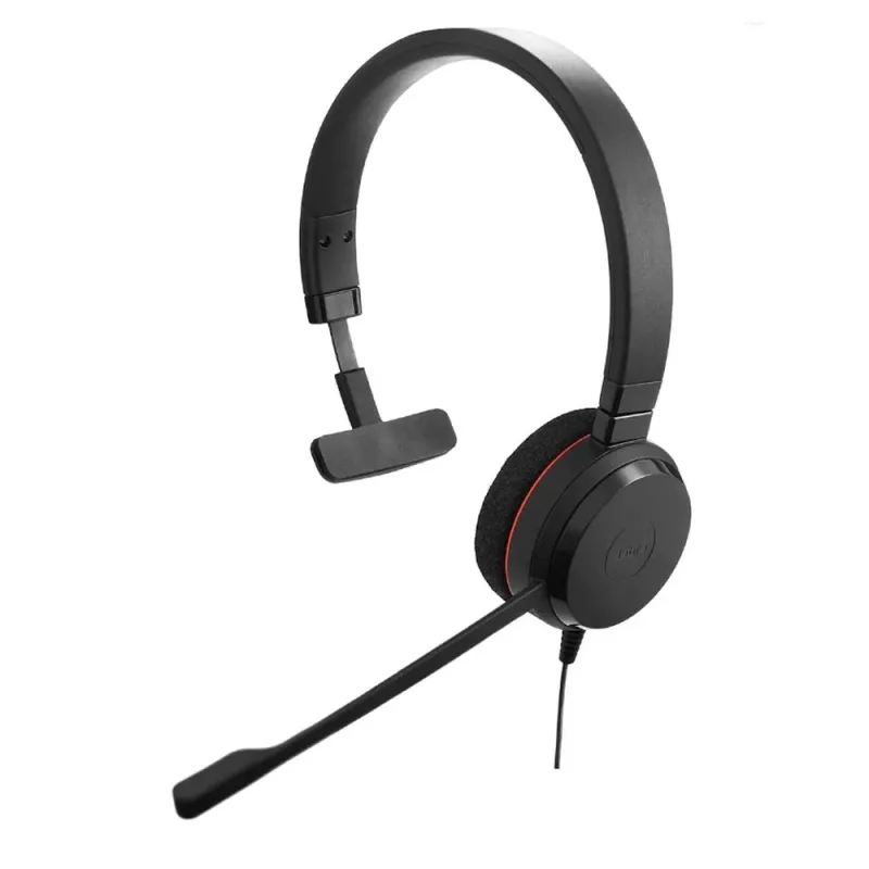 Audifonos Jabra EVOLVE 20 MONO - Alámbrico - USB - Microfono - 1.2M - Negro - EVOLVE-20-MONO-UC