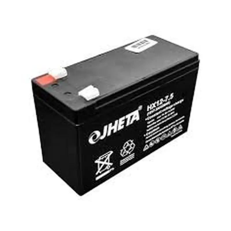 Batería JHETA HX12-7.5J - 12V/7.5Ah - Negro - 621207-50