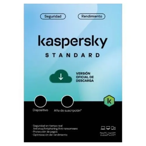 Antivirus Kaspersky Standard - 5 Dispositivos - 1 Año - KL1041ZDEFS