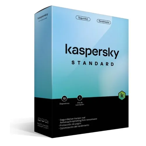 Antivirus Kaspersky Standard - 10 Dispositivos - 1 Año - Caja - TMKS-404 Antivirus Kaspersky Standard - 10 Dispositivos - 1 Año - Caja - TMKS-404