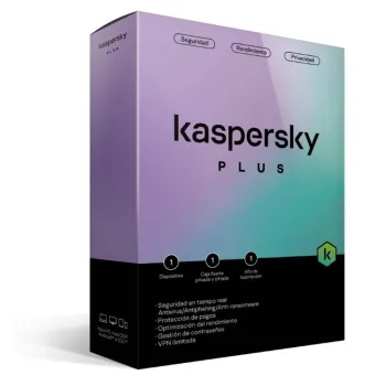 Antivirus Kaspersky Plus - 1 Dispositivo - 1 Año - Caja - TMKS-405