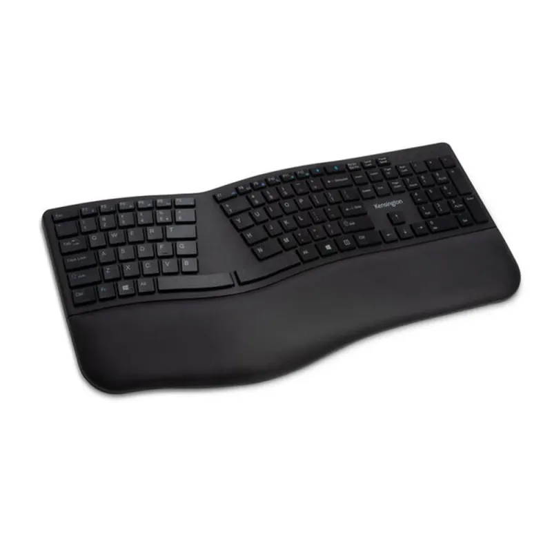 Teclado Kensington ProFit Ergo - Inalámbrico - Español - Multimedia - Negro - K75401ES