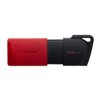 Memoria USB Kingston DataTraveler Exodia M - 128GB - USB 3.2 - Negra con Rojo - DTXM/128GB
