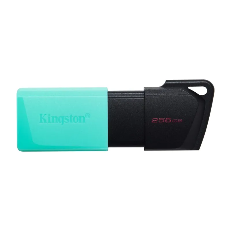 Memoria USB Kingston DataTraveler Exodia M - 256GB - USB 3.2 - Negra con Aqua - DTXM/256GB