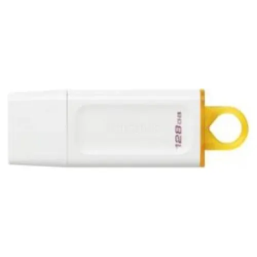 Memoria USB Kingston DataTraveler Exodia - 128GB - USB 3.2 - Blanco con Amarillo - KC-U2G128-5R Memoria USB Kingston DataTraveler Exodia - 128GB - USB 3.2 - Blanco con Amarillo - KC-U2G128-5R