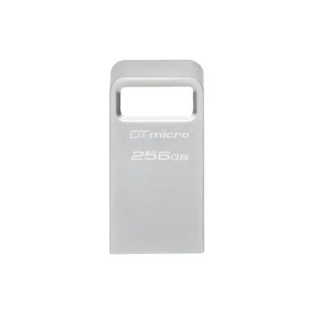 Memoria USB Kingston DataTraveler Micro - 256GB - USB 3.2 - Plata - DTMC3G2/256GB