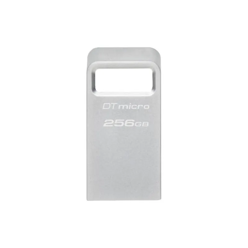 Memoria USB Kingston DataTraveler Micro - 256GB - USB 3.2 - Plata - DTMC3G2/256GB