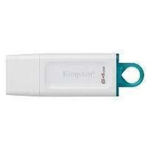 Memoria USB Kingston DataTraveler Exodia - 64GB - USB 3.2 - Blanco con Anillo Azul Transparente - KC-U2G64-5R Memoria USB Kingston DataTraveler Exodia - 64GB - USB 3.2 - Blanco con Anillo Azul Transparente - KC-U2G64-5R