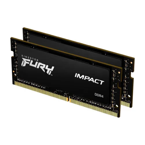 Memoria RAM Kingston FURY Impact - DDR4 - 16GB (2x8GB) - 3200MHz - SO-DIMM - para Laptop - KF432S20IBK2/16 Memoria RAM Kingston FURY Impact - DDR4 - 16GB (2x8GB) - 3200MHz - SO-DIMM - para Laptop - KF432S20IBK2/16