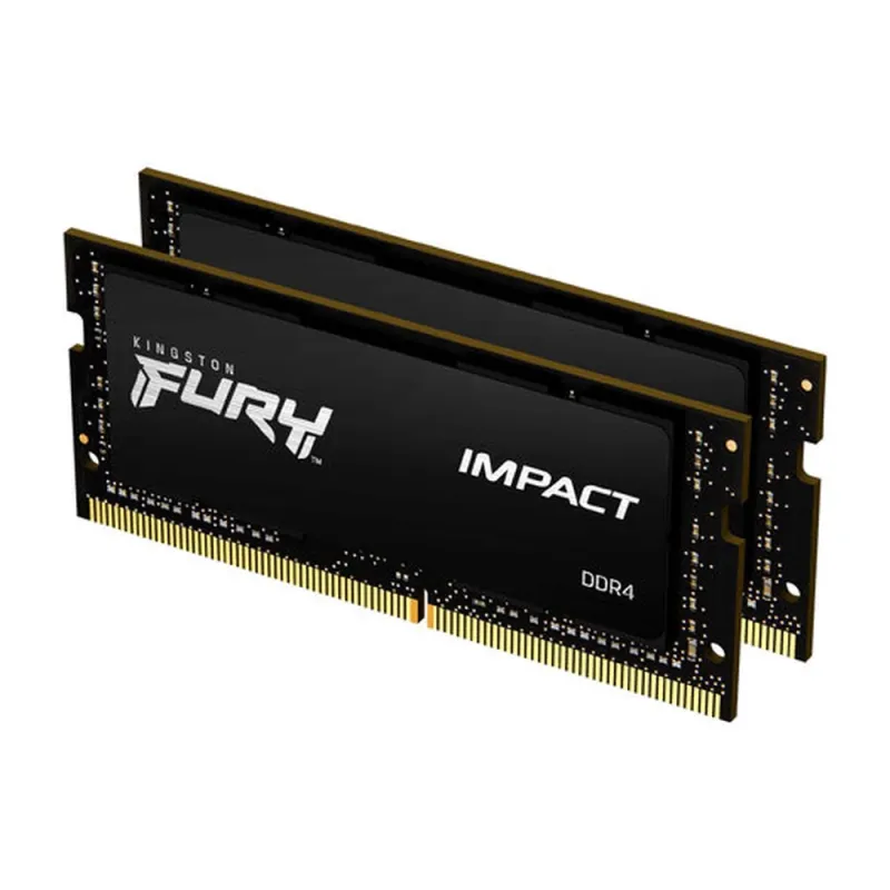 Memoria RAM Kingston FURY Impact - DDR4 - 16GB (2x8GB) - 3200MHz - SO-DIMM - para Laptop - KF432S20IBK2/16