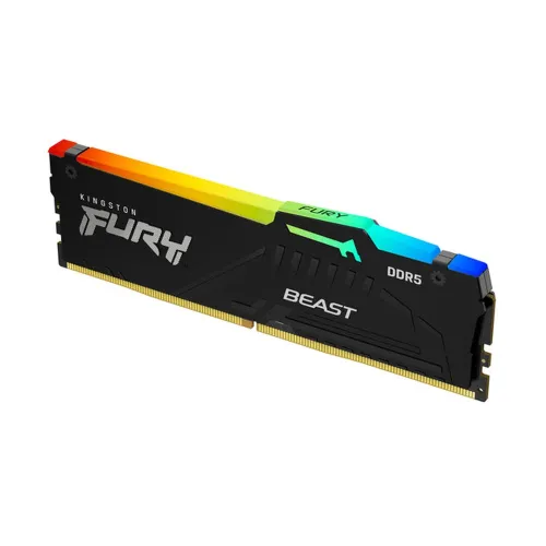 Memoria RAM Kingston FURY Beast RGB - DDR5 - 64GB - 5600MHz - UDIMM - para PC - CL36 - KF556C36BBEA-64