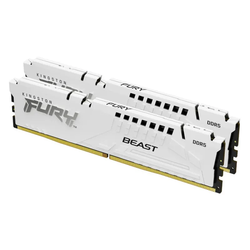 Memoria RAM Kingston FURY Beast White - DDR5 - 32GB (2x 16GB) - 5600MHz - UDIMM - Para PC - KF556C36BWEK2-32