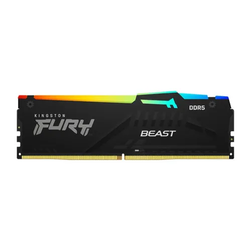 Memoria RAM Kingston FURY Beast RGB - DDR5 - 16GB - 5600MHz - UDIMM - para PC - KF556C40BBA-16 Memoria RAM Kingston FURY Beast RGB - DDR5 - 16GB - 5600MHz - UDIMM - para PC - KF556C40BBA-16