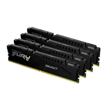Memoria RAM Kingston FURY Beast - DDR5 - 128GB (4x32GB) - 5600MHz - UDIMM - para PC - KF556C40BBK4-128