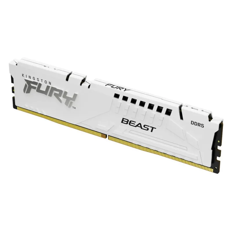 Memoria RAM Kingston FURY Beast White - DDR5 - 32GB - 6000MHz - UDIMM - para PC - KF560C30BWE-32