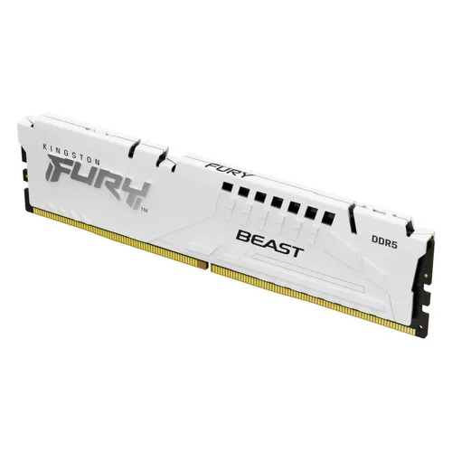 Memoria RAM Kingston FURY Beast White - DDR5 - 16GB - 6000MHz - UDIMM - Para PC - Blanco - KF560C36BWE2-16 Memoria RAM Kingston FURY Beast White - DDR5 - 16GB - 6000MHz - UDIMM - Para PC - Blanco - KF560C36BWE2-16