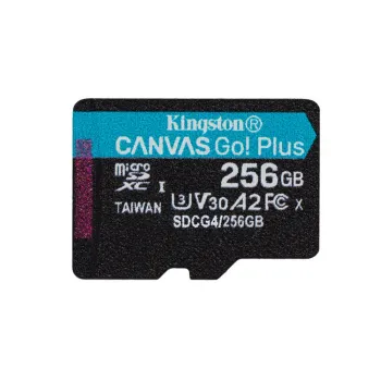 Memoria MicroSD Kingston Canvas Go! Plus - 256GB - Clase 10 - Sin Adaptador - SDCG4/256GBSP