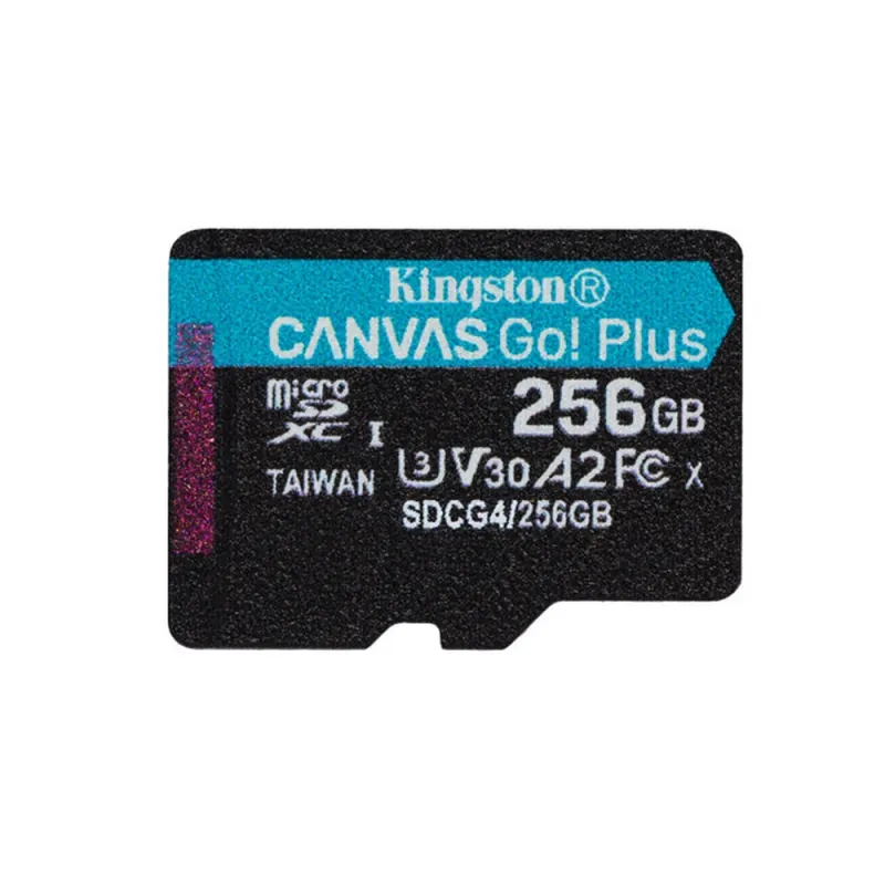 Memoria MicroSD Kingston Canvas Go! Plus - 256GB - Clase 10 - Sin Adaptador - SDCG4/256GBSP