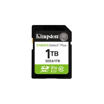 Tarjeta SDXC Kingston Canvas Select Plus Gen3 - 1TB - UHS-I - C10 - SDS3/1TB