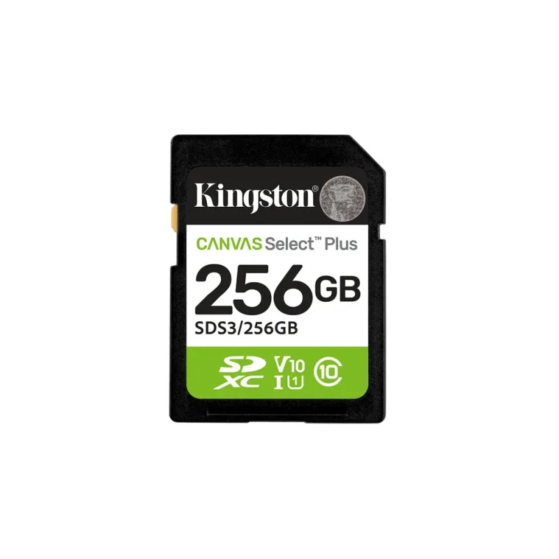 Memoria SD Kingston Canvas Select - 256GB - C10 - UHS-I - SDS3/256GB