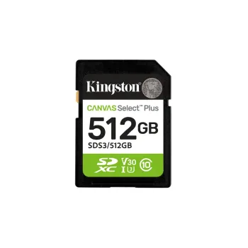 Tarjeta SDXC Kingston Select Plus Gen3 - 512GB - UHS-I - C10 - SDS3/512GB