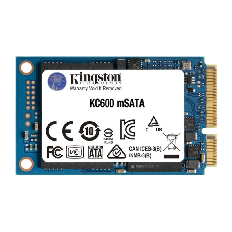 Unidad de Estado Sólido Kingston KC600 SSD - mSATA - 256GB - SATA III - SKC600MS/256G