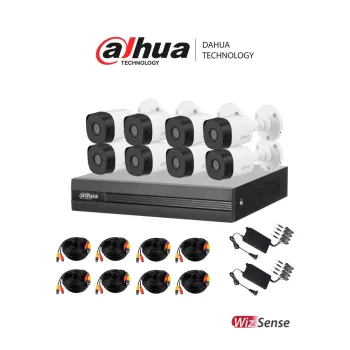Dahua Kitxvr1B08- I+8-B1A21- Kit De 8 Canales 2 Megapixeles/ Dvr Cooper-I Wizsense/ Con Ia/ H.265+/ 8 Camaras B1A21 1080P/ 8 Canales + 2 Ip - - KITXVR1B08- I+8-B1A21