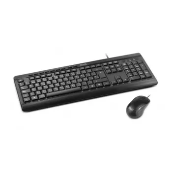 Teclado y Mouse Klip Xtreme DeskMate - Español - Alámbrico - USB - Negro - KCK-251S