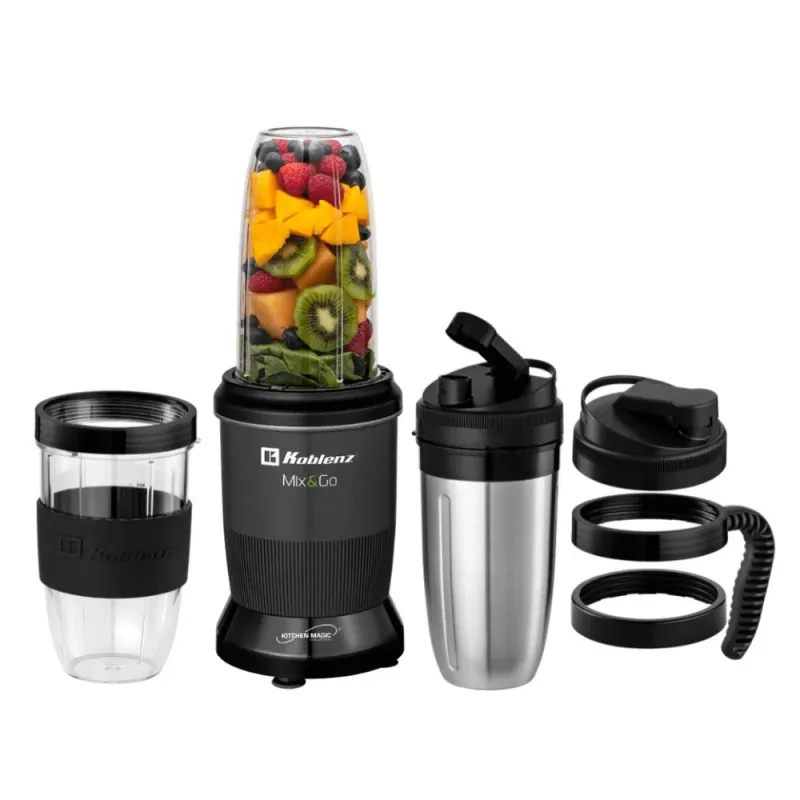 Licuadora Koblenz Mix&Go BKM-1000 - 6 Cuchillas - 900ml - 2 Vasos - 00-0550-00-4
