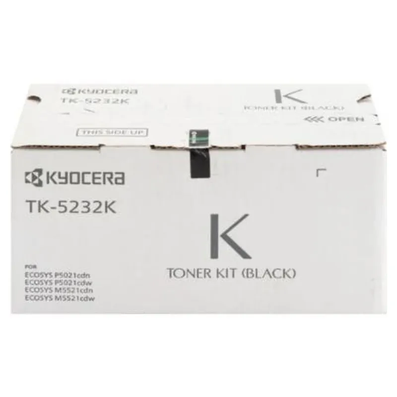 Tóner Kyocera TK-5232K - Negro - 2.6K Páginas - 1T02R90USV