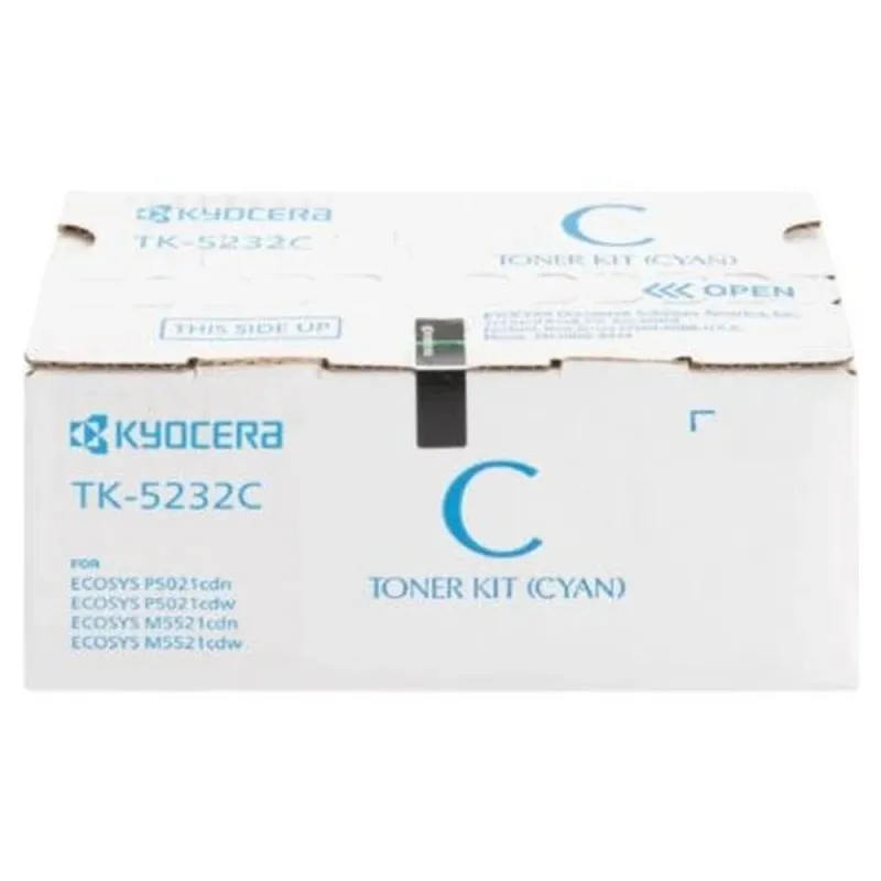 Tóner Kyocera TK-5232C - Cian - 2.2K Páginas - 1T02R9CUSV